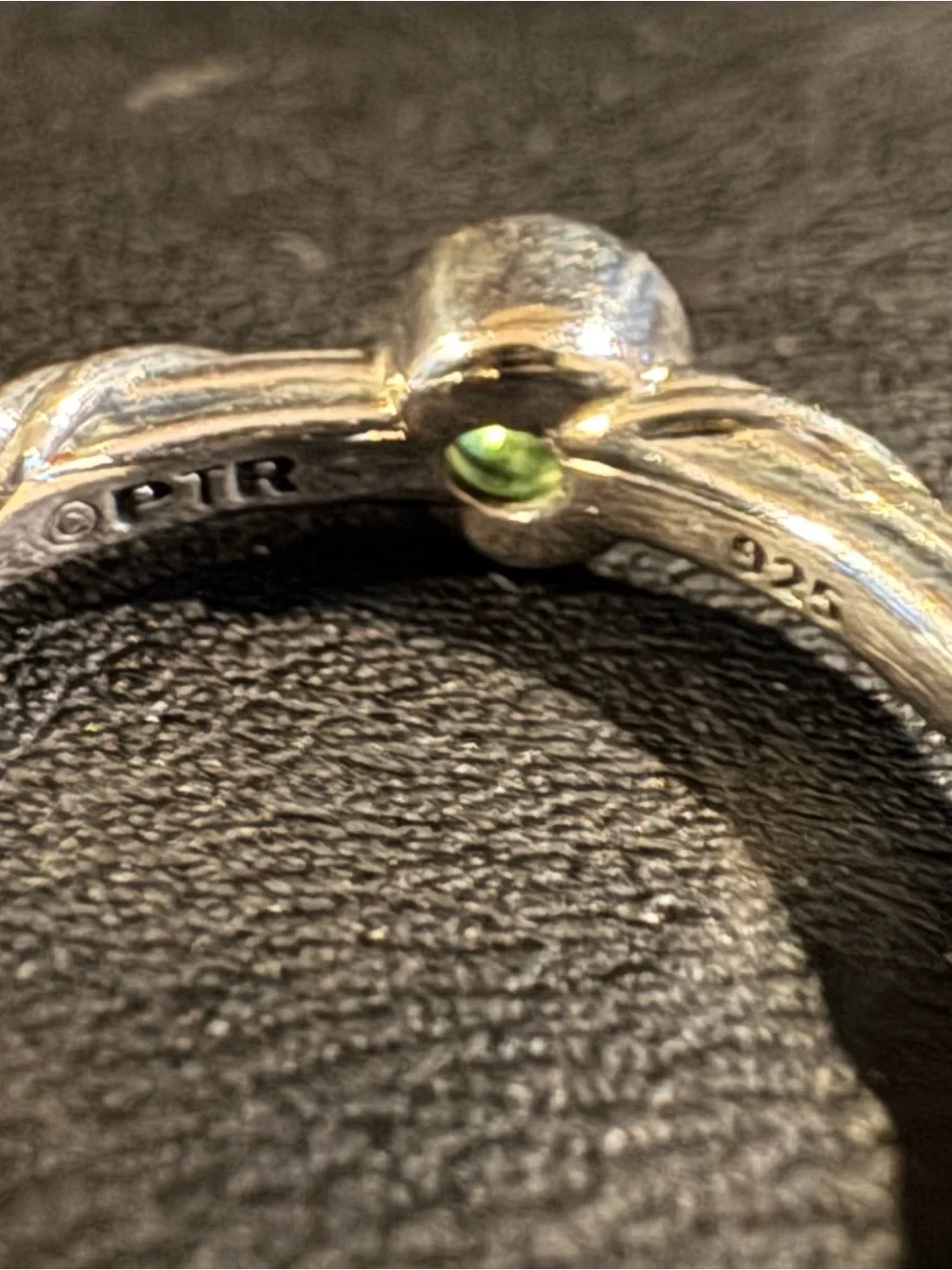Peter Thomas Roth Sterling Silver and Emerald Slim Band Set